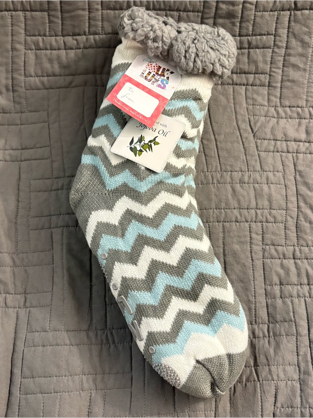 NWT MUK LUKS Womens Cabin Socks Chevron L/XL 8.5-11 stocking stuffers